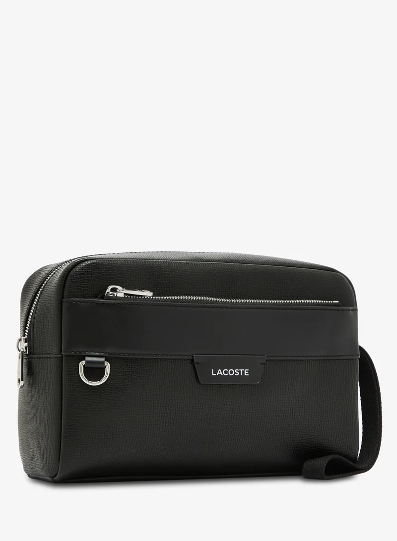 لاكوست حقيبة أدوات الزينة بشعار